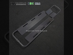 60mm Bệnh viện Gập Scoop Stretcher xe tải quyền lực thủ công 180 độ điều chỉnh