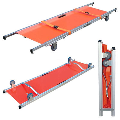 4 bánh xe gấp stretcher hợp kim nhôm phẳng thang đơn giản bánh xe 350lb