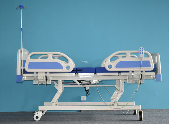 3Function Manual Hospital Bed With Folding Cradle Sides ABS Head/Foot Board