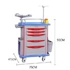 Giá tốt. 190CM Anesthesia xe đẩy y tế trên bánh xe ABS nhựa trực tuyến