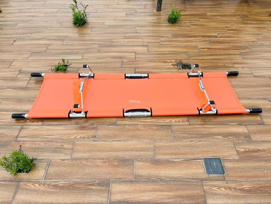 Mức độ nhẹ hai gấp Stretcher Aluminium hợp kim khung Oxford Cloth