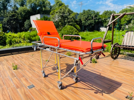 Giá tốt. Đốm cao su bền xe cứu thương đệm gấp 75 ° Điều chỉnh lưng tối đa trực tuyến