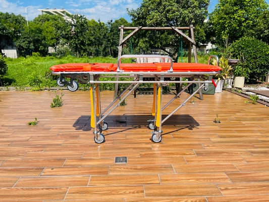 Giá tốt. Hỗn hợp kim nhôm gấp xe cứu thương Đặt chân điều chỉnh để vận chuyển người bị thương trực tuyến