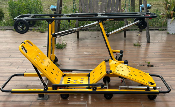 Bàn ghế tạ cứu thương hỗ trợ sơ cấp bằng hợp kim nhôm với cấu trúc cơ học chân gấp và điều chỉnh chiều cao