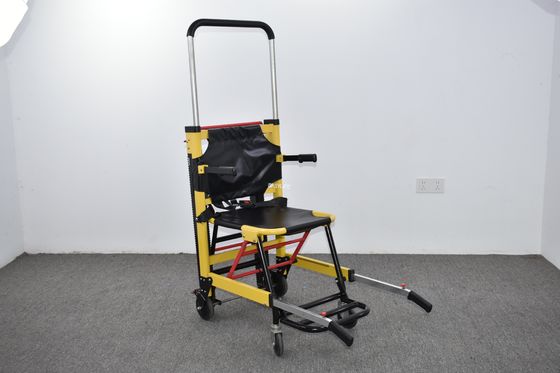 Hỗn hợp kim nhôm Manual Crawler Type Stair Stretcher Gập nhẹ Để chuyển bệnh nhân bệnh viện