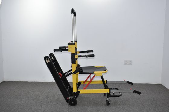 Hỗn hợp kim nhôm Manual Crawler Type Stair Stretcher Gập nhẹ Để chuyển bệnh nhân bệnh viện