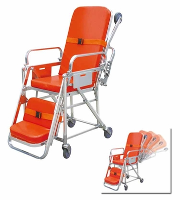 Cáng cứu thương gấp tự tải 1,96M kiêm xe lăn, nhôm