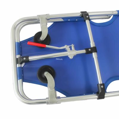 Cáng vận chuyển bệnh nhân hạng nhẹ Cáng hợp kim nhôm có tựa lưng Giường cáng cấp cứu y tế