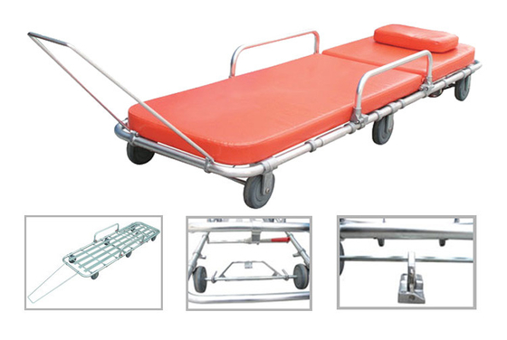 Giá tốt. xe đẩy cáng cứu thương hợp kim nhôm hướng dẫn sử dụng xe đẩy cáng khẩn cấp để vận chuyển bệnh nhân Với 6 bánh xe trực tuyến