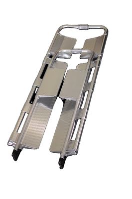 60mm Bệnh viện gấp Scoop Xe đẩy Hướng dẫn sử dụng Nguồn điện có thể điều chỉnh 180 độ