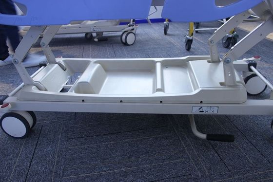 86cm Điều chỉnh chiều cao Xe đẩy chuyển bệnh nhân Hỗ trợ chuyển viện tiện lợi Xe đẩy Chăm sóc y tế