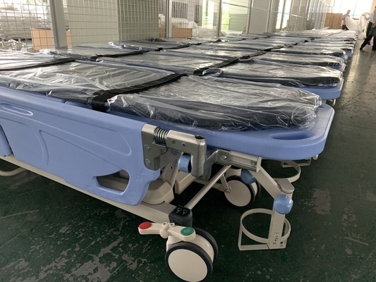Giá tốt. 86cm Điều chỉnh chiều cao Xe đẩy chuyển bệnh nhân Hỗ trợ chuyển viện tiện lợi Xe đẩy Chăm sóc y tế trực tuyến