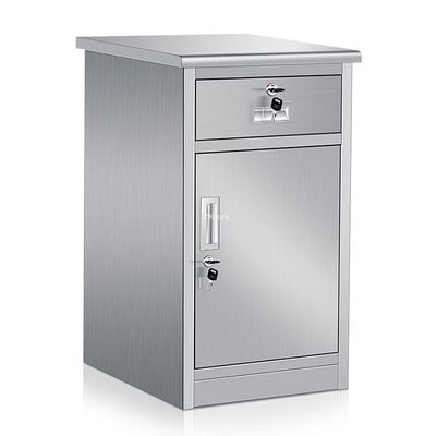 Bệnh viện 450MM Bệnh nhân cạnh giường Tủ để đồ Tủ bàn ăn Màu xanh lục nhạt Odm