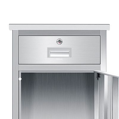 Bệnh viện 450MM Bệnh nhân cạnh giường Tủ để đồ Tủ bàn ăn Màu xanh lục nhạt Odm