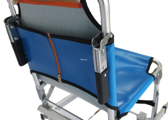 Ghế có bánh xe 35in cho cầu thang đi lên các bước Chuyển bệnh nhân màu xanh da trời ISO9001