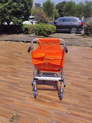 Giá tốt. Bốn bánh cầu thang hợp kim nhôm trải ghế dài vải PVC gấp để chuyển bệnh nhân khẩn cấp trực tuyến
