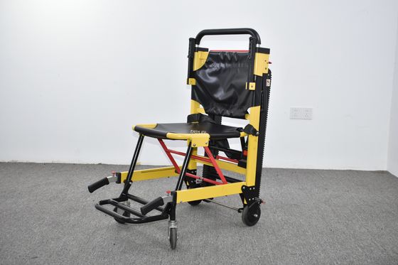 Hỗn hợp kim nhôm Manual Crawler Type Stair Stretcher Gập nhẹ Để chuyển bệnh nhân bệnh viện